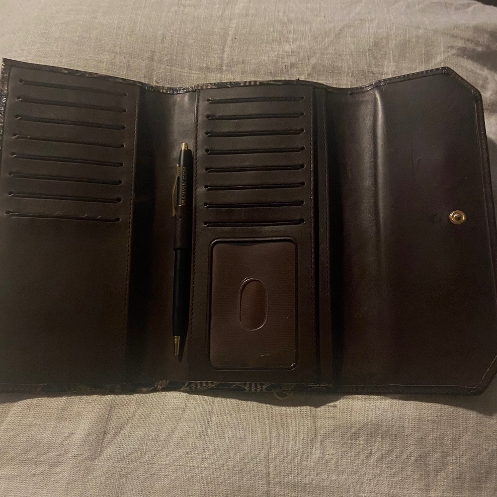 Brahmin Espresso Fresco Soft Checkbook Wallet - image 5